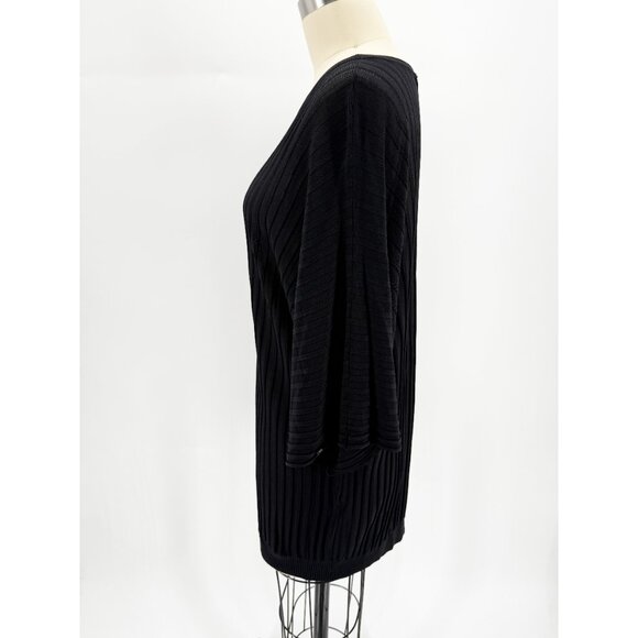 NUBU Studio Hungarian Black Ribbed Knit Top - Picture 6 of 10